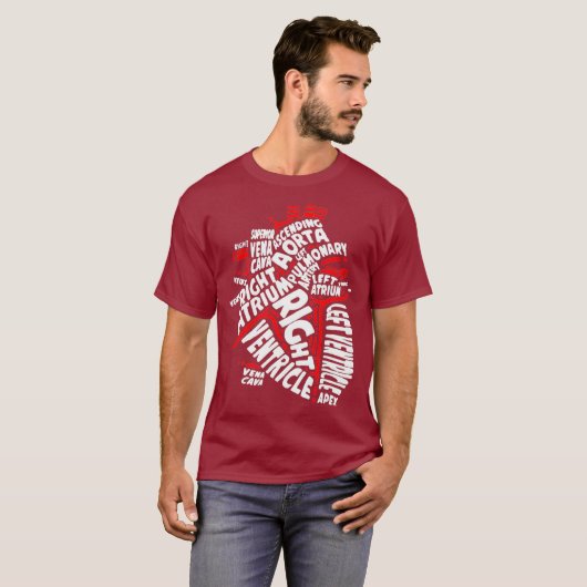 Anatomisch hart Medische delen van het hart Anatom T-shirt (Voorkant volledig)