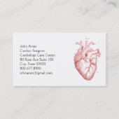 Anatomisch hart Medische hartchirurg Visitekaartje (Achterkant)