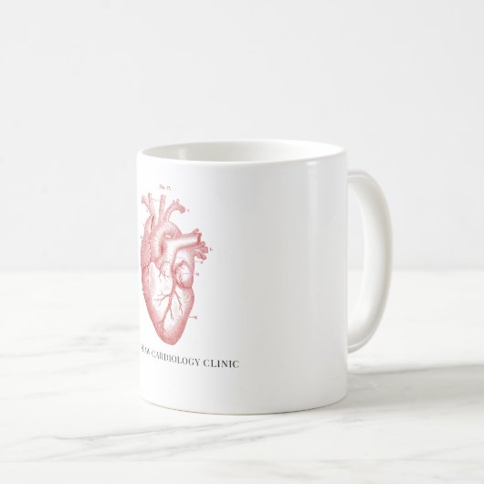 Anatomisch hart Medische Kantoor Naam Koffie Mok (Voorkant rechts)