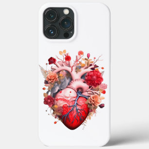 Anatomisch hart met bloemen Case-Mate iPhone case