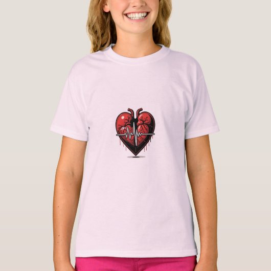Anatomisch hart met Live Battement T-shirt (Voorkant)