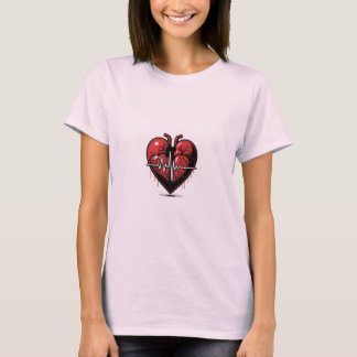 Anatomisch hart met Live Battement T-shirt