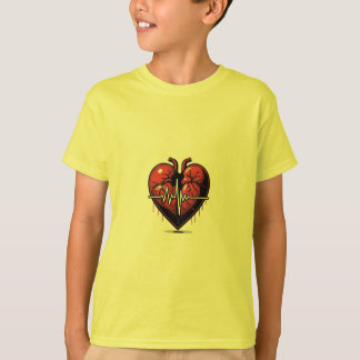 Anatomisch hart met Live Battement T-shirt