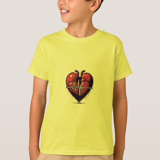 Anatomisch hart met Live Battement T-shirt (Voorkant)