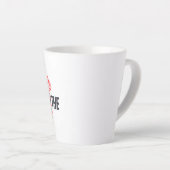 Anatomisch Hart Minimalistische Latte Mok - Fluist (Rechterhoek)