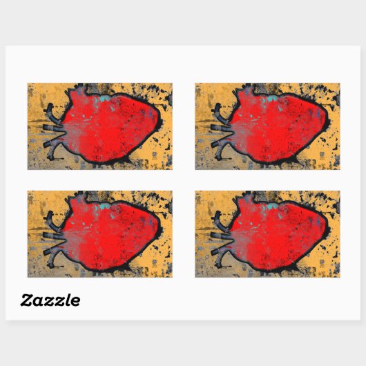 anatomisch hart rechthoekige sticker (Vel)