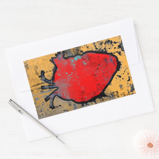 anatomisch hart rechthoekige sticker (Envelop)