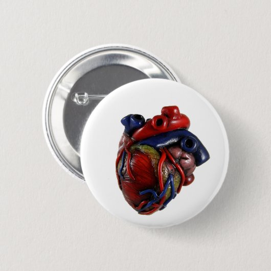 Anatomisch Hart Ronde Button 5,7 Cm (Voorkant /achterkant)