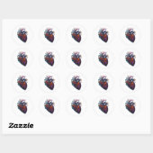Anatomisch hart ronde sticker (Vel)