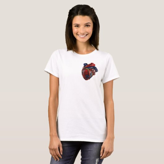 Anatomisch hart t-shirt (Voorkant volledig)