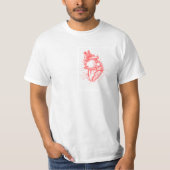 Anatomisch hart t-shirt (Voorkant)