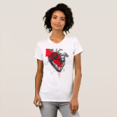 Anatomisch Hart Trash Polka Kunst Dames T-shirt (Voorkant volledig)