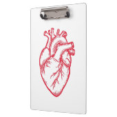 Anatomisch Hart Valentijns T-shirt Klembord (Links)