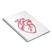 Anatomisch Hart Valentijns T-shirt Notitieboek (Rechterzijde)