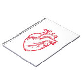 Anatomisch Hart Valentijns T-shirt Notitieboek (Linkerzijde)