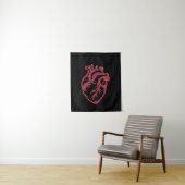 Anatomisch Hart Valentijns T-shirt Wandkleed (In situ)