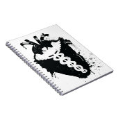 anatomisch hart van caduceus notitieboek (Rechterzijde)