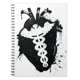anatomisch hart van caduceus notitieboek