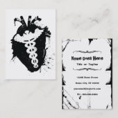 anatomisch hart van caduceus visitekaartje (Voorkant / Achterkant)