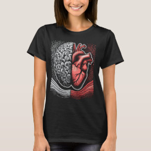 Anatomisch Hart vs Brain Medicine Anatomie Wetensc T-shirt
