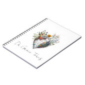 Anatomisch hart Wilde bloem Medische Aangepast Notitieboek (Linkerzijde)