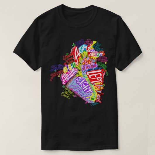 Anatomisch hart Word Art Graffiti T-shirt (Design voorkant)