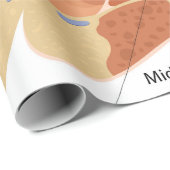 Anatomisch hartdiagram cadeaupapier (Rol Hoek)