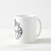 Anatomisch harthart chirurgie cardiologie verpleeg koffiemok (Voorkant rechts)