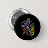 Anatomisch hartontwerp Cardiovasculair ICU Ronde Button 5,7 Cm (Voorkant /achterkant)
