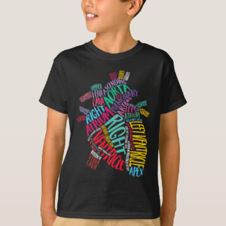 Anatomisch hartontwerp Cardiovasculair ICU T-shirt