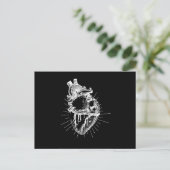 Anatomisch hartzwart/wit Collectie Briefkaart (Staand voorkant)