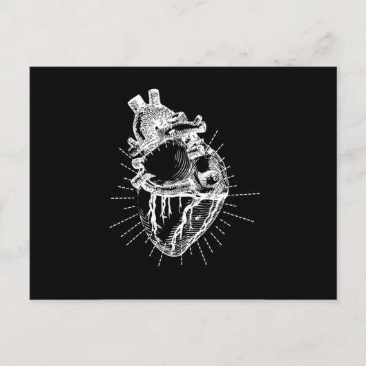 Anatomisch hartzwart/wit Collectie Briefkaart (Voorkant)