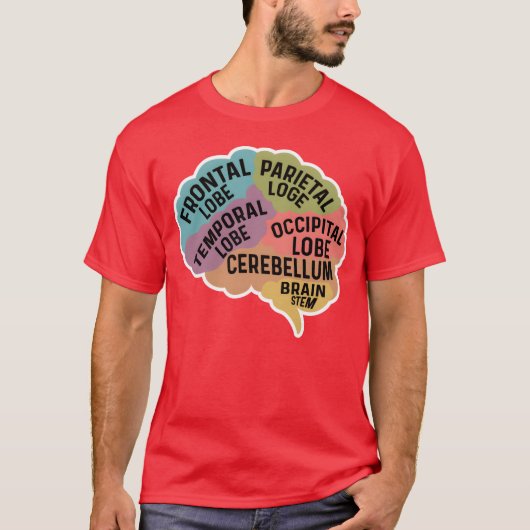 Anatomisch hersenwetenschapper cadeau retro t-shirt (Voorkant)