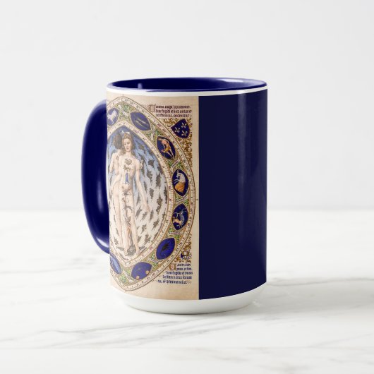 Anatomisch Man van de dierenriem Mok (Voorkant links)