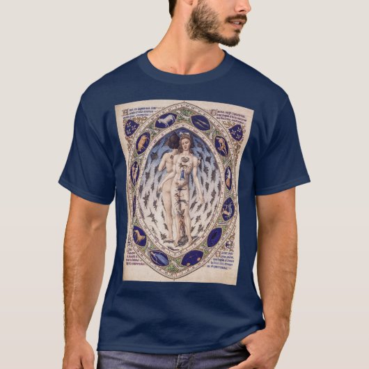 Anatomisch Man van de dierenriem T-shirt (Voorkant)