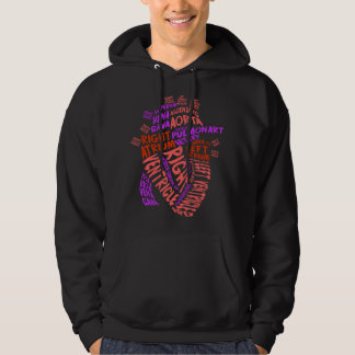 Anatomisch menselijk hart cardiologie medisch hart hoodie