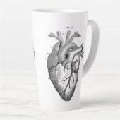 Anatomisch menselijk hart  Kunst met letterlijke M Latte Mok (Rechterhoek)