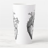 Anatomisch menselijk hart  Kunst met letterlijke M Latte Mok (Voorkant)