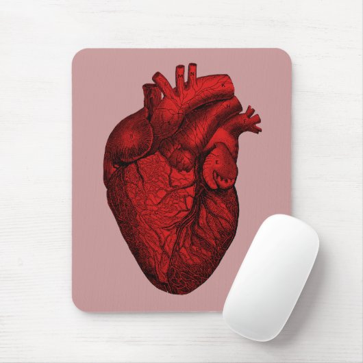 Anatomisch menselijk hart muismat (Met muis)