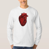 Anatomisch menselijk hart t-shirt (Voorkant)