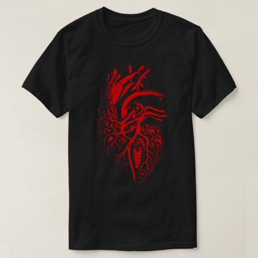 Anatomisch menselijk hart t-shirt (Design voorkant)