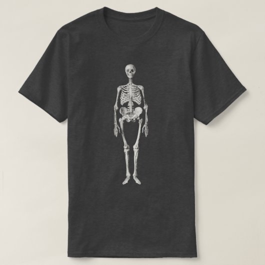 Anatomisch menselijk skelet t-shirt (Design voorkant)