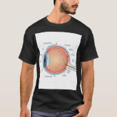 Anatomisch oogdiagram t-shirt (Voorkant)