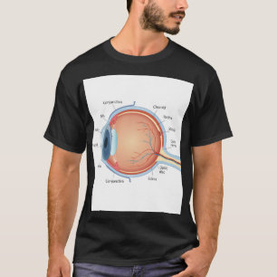 Anatomisch oogdiagram t-shirt