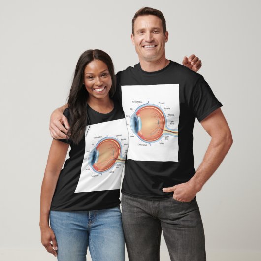 Anatomisch oogdiagram t-shirt (Unisex)