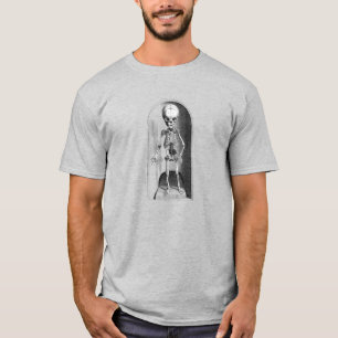 Anatomisch Skelet voor en achter kind T-shirt