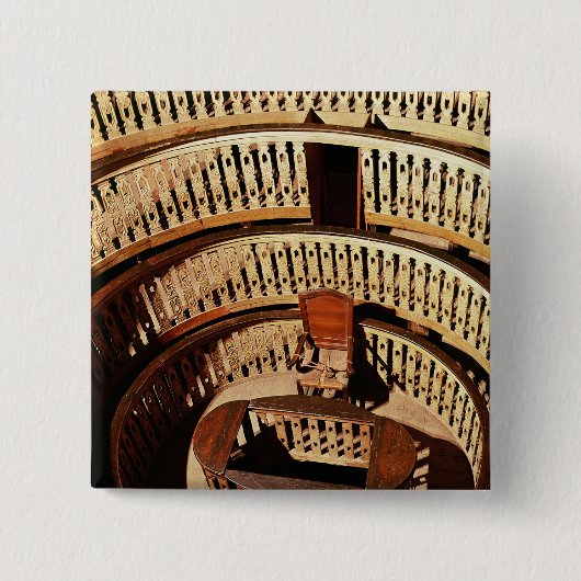 Anatomisch theater, gebouwd 1594-95 vierkante button 5,1 cm (Voorkant)