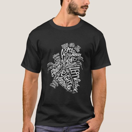 Anatomisch Wit Woord Medisch T-shirt (Voorkant)