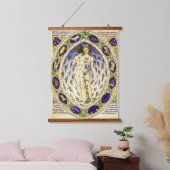 anatomisch zodiac Man Hangend Wandkleed (Slaapkamer)