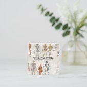 anatomische biologie Art QR Code Social Media Vierkante Visitekaartje (Staand voorkant)